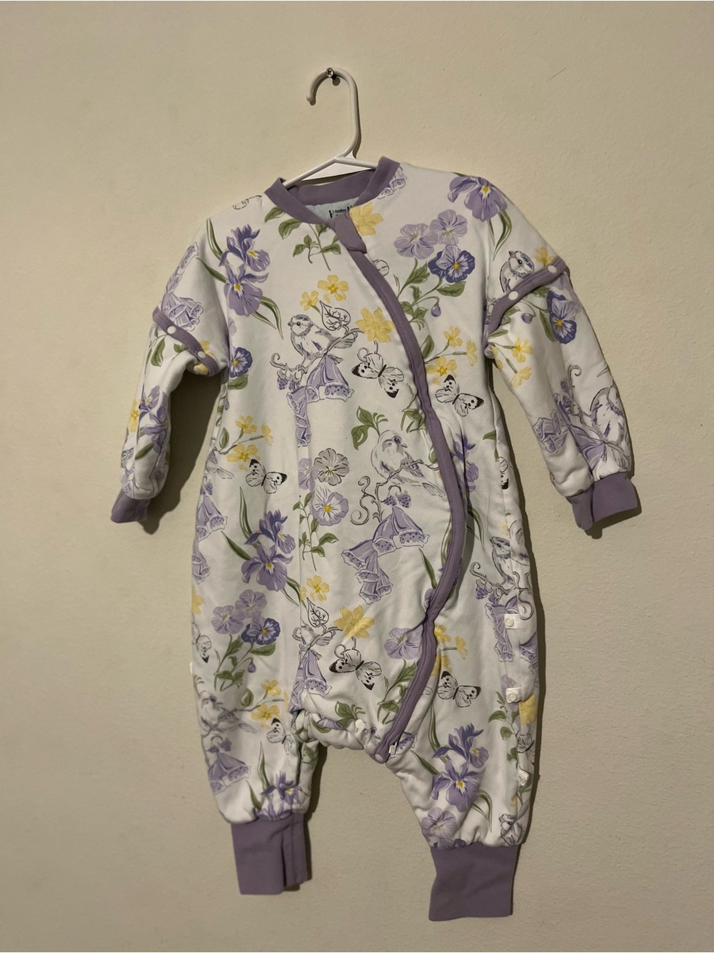 Outlast Temperature Regulating Floral Lavender & White Baby Sleep Sack